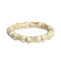 Handmade Porcelain Bone Beaded Stretch Bracelets&nbsp;WG788E8-01