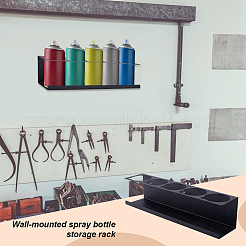 Zinc Alloy Wall Mounted Cylinder Tube Display Rack&nbsp;AJEW-WH0542-049