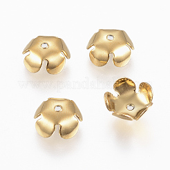 Ion Plating(IP) 304 Stainless Steel Bead Cap&nbsp;LS-STAS-E145-06G