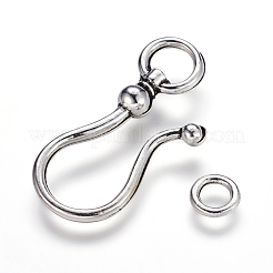 Tibetan Style S Hook Clasps&nbsp;X-LF5091Y