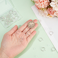 30Pcs Brass Clip-on Hoop Earring Findings&nbsp;KK-SP0001-24S
