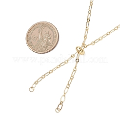 Brass Figaro Chain Slider Necklaces Making&nbsp;AJEW-JB01490-01