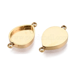 304 Stainless Steel Connector Cabochon Settings&nbsp;STAS-Q113-32G