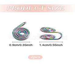 2Pcs Stainless Steel Cuff Earrings&nbsp;EJEW-LP0009-21MC