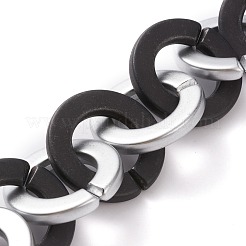 Handmade Opaque Spray Painted Acrylic Rolo Chains&nbsp;AJEW-JB00847