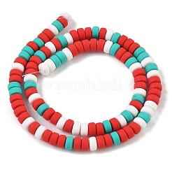 Christmas Handmade Polymer Clay Beads Strands&nbsp;CLAY-F006-01B