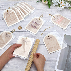 Paper Manicure Display Cards&nbsp;ODIS-WH0099-71B