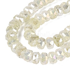 Electroplate Transparent Crackle Glass Beads Strands&nbsp;EGLA-Q135-01A-B04