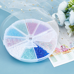 10 Bags 10 Colors Transparent Round Caviar Beads&nbsp;MRMJ-OC0002-81