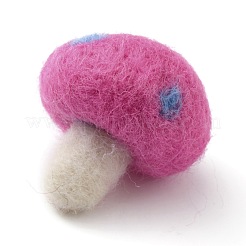 Handwork Felt Needle Felting Mushroom Ornaments&nbsp;AJEW-WH0289-38H