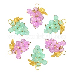 10Pcs 2 Colors Imitation Jade Glass Pendants&nbsp;FIND-CJ0002-05