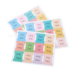 10Pcs Paper Monthly Plan Sticky Note Stickers&nbsp;DIY-TADJ0002-001