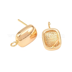 Brass Stud Earrings&nbsp;KK-Z092-04G