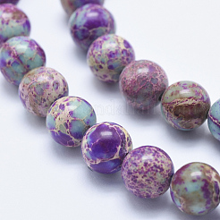 Natural Imperial Jasper Beads Strands&nbsp;G-I122-10mm-15