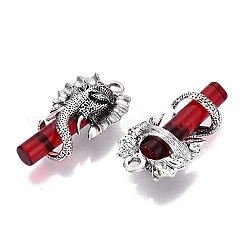Alloy Glass Pendants&nbsp;GL-N004-03AS