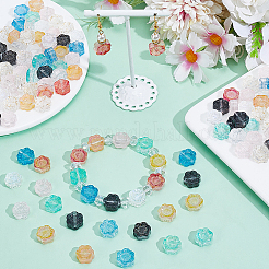 130Pcs Transparent Glass Beads&nbsp;GLAA-PA0001-37