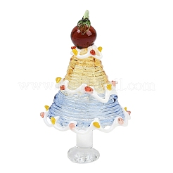 Handmade Lampwork Christmas Tree Ornaments&nbsp;LAMP-C026-06E