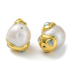 Baroque Natural Keshi Pearl Nuggets Beads&nbsp;KK-K348-04G