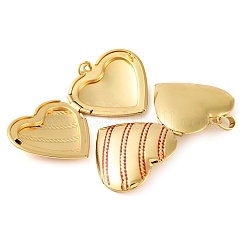 Rack Plating Brass Locket Pendant&nbsp;KK-H486-04G-04