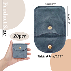 Velvet Jewelry Flap Pouches&nbsp;TP-WH0007-12G-02