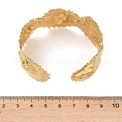 304 Stainless Steel Cuff Bangles for Women&nbsp;BJEW-P364-01B-G