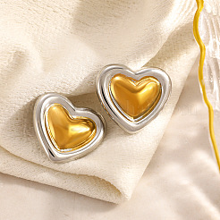 Valentine's Day 304 Stainless Steel Stud Earrings&nbsp;WG1D16C-01