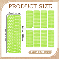 200Pcs PET Multifunctional Reflective Self Adhesive Stickers&nbsp;STIC-GO0001-04A