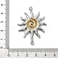 Two Tone 304 Stainless Steel Sun Connector Charms&nbsp;STAS-A121-03P