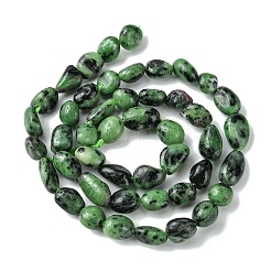 Natural Ruby in Zoisite Beads Strands&nbsp;G-G117-A02-03