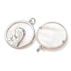 Religion Natural White Shell Pendants&nbsp;SH-CBAB4F6-01P