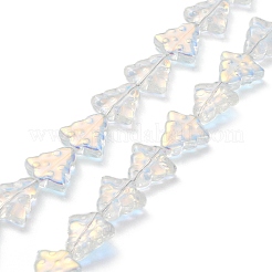 Transparent Electroplate Glass Beads Strands&nbsp;EGLA-C002-AB01