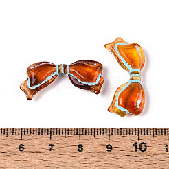 Painted Transparent Acrylic Beads&nbsp;OACR-T029-03K