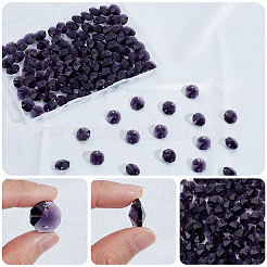 120Pcs Electroplate Glass Links Connectors&nbsp;GLAA-SP0001-73D