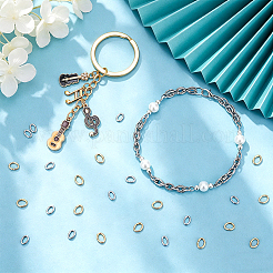 400Pcs 2 Colors 304 Stainless Steel Jump Rings&nbsp;STAS-PH0007-37
