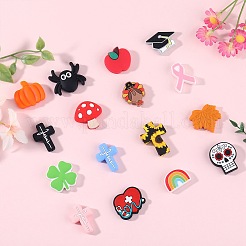 16Pcs 16 Styles Food Grade Eco-Friendly Silicone Focal Beads&nbsp;SIL-SZ0002-12