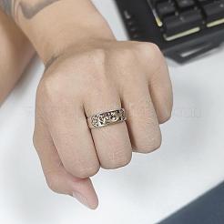 Adjustable Brass Cuff Rings for Men&nbsp;FS-WG20390-01