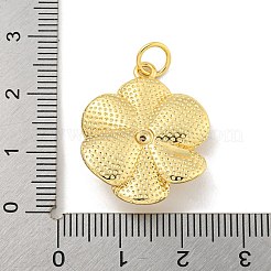 Rack Plating Brass Micro Pave Cubic Zirconia Pendants&nbsp;KK-C059-01G
