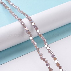 Electroplate Glass Beads Strands&nbsp;GLAA-E036-03B