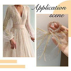 Polyester Mesh Lace Fabric&nbsp;DIY-WH0504-430A