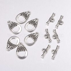 Tibetan Style Toggle Clasps&nbsp;AC2014