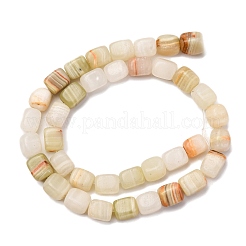 Natural Green Banded Calcite(Afghan Jade) Beads Strands&nbsp;G-B155-D02