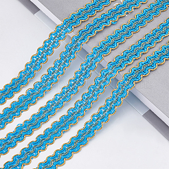 Polyester Filigree Wavy Lace Ribbon&nbsp;SENE-WH0003-32A