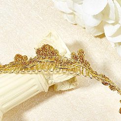 Metallic Lace Trim&nbsp;OCOR-WH0058-01G