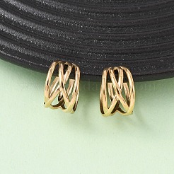 304 Stainless Steel C-Shaped Cuff Earrings&nbsp;EJEW-K268-86G
