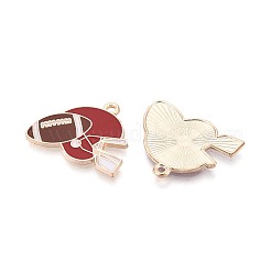 Alloy Enamel Pendants&nbsp;ENAM-T025-02G-19A