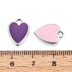 Rack Plating Alloy Enamel Pendants&nbsp;PALLOY-T091-17M-P