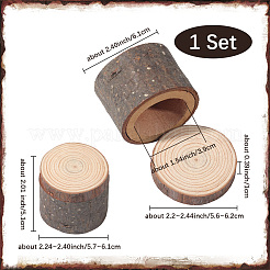 1Pc Wooden Ring Boxes with Lid&nbsp;DJEW-SP0001-10