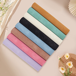 8Pcs 8 Colors Frosted PVC Imitation Leather Fabrics&nbsp;DIY-CL0001-72