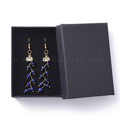 Natural Lapis Lazuli Dangle Earrings&nbsp;EJEW-JE03634-03
