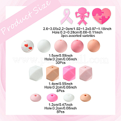Silicone Focal Beads Set&nbsp;SIL-YW0001-48